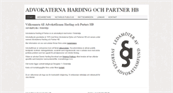 Desktop Screenshot of harding-partner.se